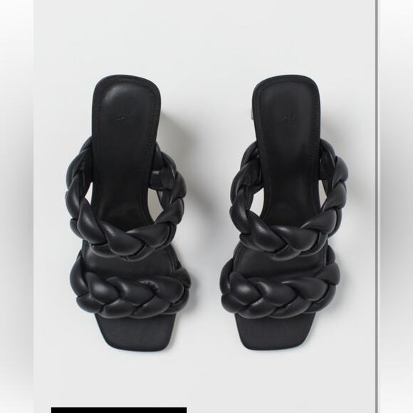 H&M Quilted Faux Leather Sandal Heels - Picture 2 of 10
